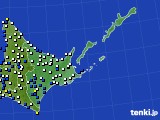 2021年05月10日の道東のアメダス(風向・風速)