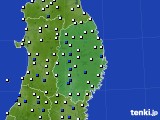 岩手県のアメダス実況(風向・風速)(2021年05月13日)