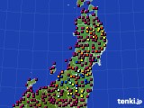 2021年05月14日の東北地方のアメダス(日照時間)