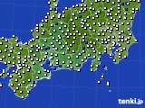 東海地方のアメダス実況(風向・風速)(2021年05月14日)