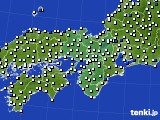 近畿地方のアメダス実況(風向・風速)(2021年05月14日)