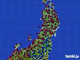 東北地方のアメダス実況(日照時間)(2021年05月15日)