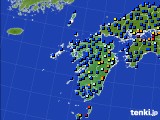 九州地方のアメダス実況(日照時間)(2021年05月16日)