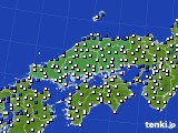 2021年05月16日の中国地方のアメダス(風向・風速)