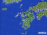 九州地方のアメダス実況(風向・風速)(2021年05月16日)