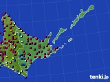 道東のアメダス実況(日照時間)(2021年05月19日)