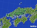 2021年05月21日の中国地方のアメダス(風向・風速)