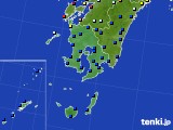 2021年05月22日の鹿児島県のアメダス(日照時間)