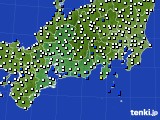 2021年05月22日の東海地方のアメダス(風向・風速)