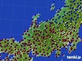 北陸地方のアメダス実況(日照時間)(2021年05月23日)