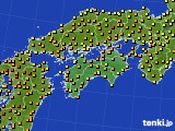 四国地方のアメダス実況(気温)(2021年05月23日)