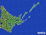 2021年05月24日の道東のアメダス(風向・風速)