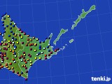 道東のアメダス実況(日照時間)(2021年05月25日)