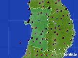 秋田県のアメダス実況(日照時間)(2021年05月26日)