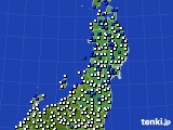 2021年05月26日の東北地方のアメダス(風向・風速)