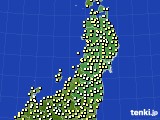 2021年05月27日の東北地方のアメダス(気温)