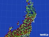 2021年05月28日の東北地方のアメダス(日照時間)