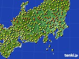 関東・甲信地方のアメダス実況(気温)(2021年05月28日)