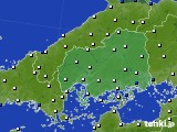 2021年05月29日の広島県のアメダス(風向・風速)