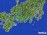 2021年05月30日の東海地方のアメダス(風向・風速)