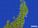 2021年06月02日の東北地方のアメダス(気温)