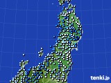 東北地方のアメダス実況(降水量)(2021年06月04日)