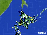 北海道地方のアメダス実況(風向・風速)(2021年06月04日)