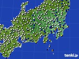 関東・甲信地方のアメダス実況(風向・風速)(2021年06月04日)