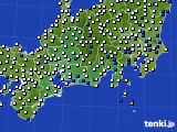 2021年06月04日の東海地方のアメダス(風向・風速)