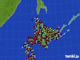 2021年06月05日の北海道地方のアメダス(日照時間)