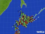 2021年06月06日の北海道地方のアメダス(日照時間)