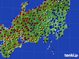 2021年06月06日の関東・甲信地方のアメダス(日照時間)
