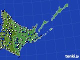 2021年06月06日の道東のアメダス(風向・風速)