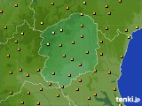 栃木県のアメダス実況(気温)(2021年06月07日)