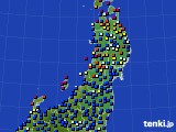 東北地方のアメダス実況(日照時間)(2021年06月08日)
