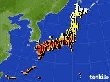 アメダス実況(気温)(2021年06月08日)