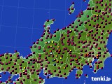 北陸地方のアメダス実況(日照時間)(2021年06月10日)