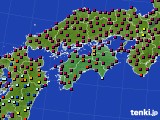 四国地方のアメダス実況(日照時間)(2021年06月10日)