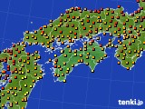 2021年06月10日の四国地方のアメダス(気温)