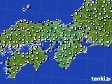 2021年06月10日の近畿地方のアメダス(風向・風速)