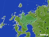 佐賀県のアメダス実況(風向・風速)(2021年06月10日)