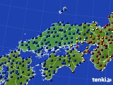 中国地方のアメダス実況(日照時間)(2021年06月11日)