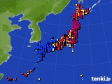 アメダス実況(日照時間)(2021年06月11日)