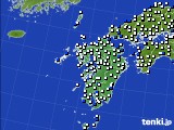 九州地方のアメダス実況(風向・風速)(2021年06月11日)