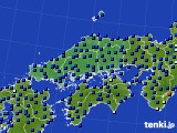 中国地方のアメダス実況(日照時間)(2021年06月12日)