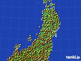 2021年06月12日の東北地方のアメダス(気温)