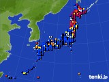 2021年06月13日のアメダス(日照時間)