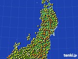 2021年06月13日の東北地方のアメダス(気温)