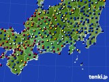 2021年06月14日の東海地方のアメダス(日照時間)