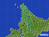 2021年06月14日の道北のアメダス(風向・風速)